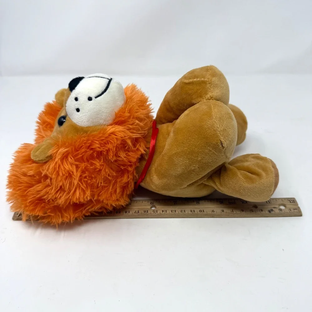 Galerie Reeses Lion Plush Orange Heart Shaped Mane Stuffed Animal Toy 11 Inch
